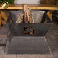 Fournitures de jardin Soudage Carré en métal Chauffage à bois Barbecue Fire Pit