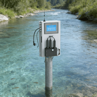 Station de surveillance de la qualité de l'eau Linksens, multiparamètres, pH, ORP, turbidité, DO, alimentation solaire pour lac, rivière