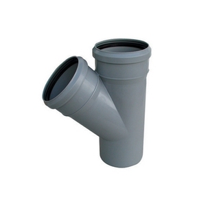 Braga PP HTEA Valsir Diam 50, Conexión de Drenaje de 45 Grados para Sistemas de Plomería - Product Image 1