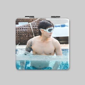 Toptan bts Idol bts Boys JUNGKOOK ben hala çift taraflı kare katlanabilir taşınabilir makyaj aynası - Product Image 3