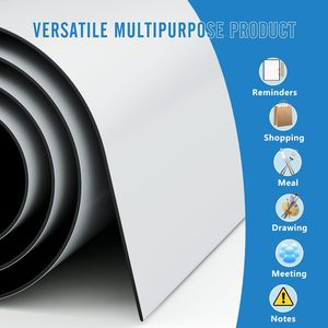 Tableau blanc magnétique pour réfrigérateur avec marqueurs effaceurs Organisateur effaçable à sec Planificateur pour <span class=keywords><strong>cuisine</strong></span> Liste d'achats Comprend 1 gomme 3 marqueurs - Product Image 5