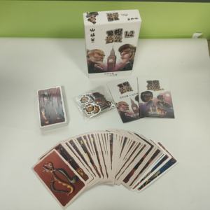 Jeu de cartes personnalisé avec impression sur mesure, version chinoise, fabricant, avec un jeu de cartes inclus, explosion de la police à Londres - Product Image 1