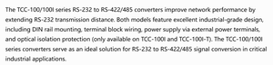 ตัวแปลง RS-232 เป็น RS-422/485 ระดับอุตสาหกรรม MOXA พร้อมตัวเลือกการแยกสัญญาณโฟโตอิเล็กทริก 2 KV รุ่น TCC-100/100I - Product Image 4