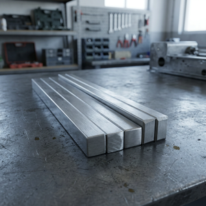 Barres carrées en acier inoxydable 304L de qualité supérieure, tiges métalliques de qualité industrielle pour l'ingénierie, la fabrication, la construction et - Product Image 1