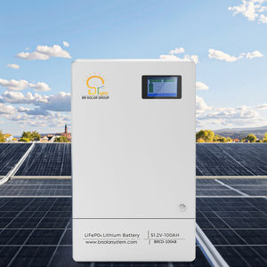 BR SOLAR 長寿命サイクル 6000サイクル UN38.3認証 壁掛け式 48V LiFePO4リチウム電池 100Ah 家庭用太陽光発電システム向け - Product Image 3