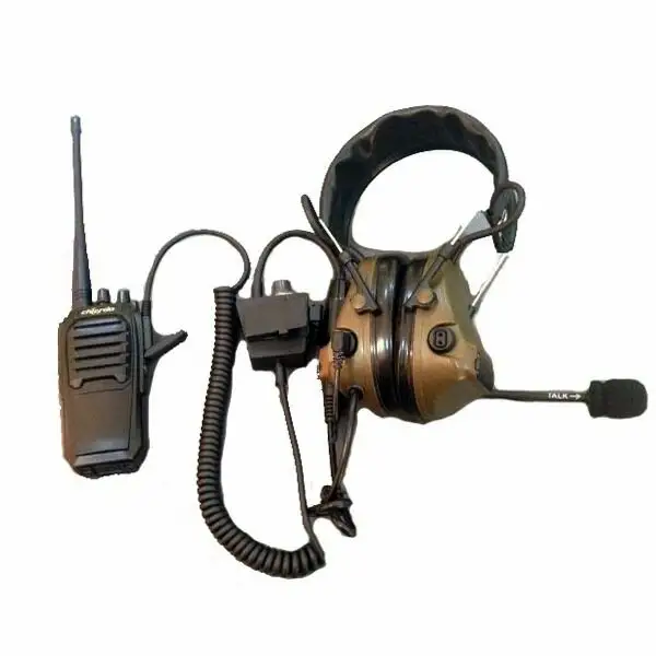 Chierda C3 Militare cuffie a cancellazione di rumore auricolare walkie talkie