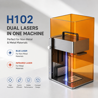 Outil de gravure laser Sparrow H102 à double laser 10W 2W avec diode infrarouge pour métal, bijoux, cuir et bois
