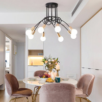 Lustre de salon en fer doré de style nordique, moderne, minimaliste, luxueux, avec éclairage LED, abat-jour en PVC, double usage pour chambre et salle à manger
