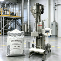 Machine d'emballage semi-automatique pour micropoudre d'alumine fondue de 25 kg, équipement de remplissage de sacs de grande capacité pour micropoudre d'alumine de haute pureté