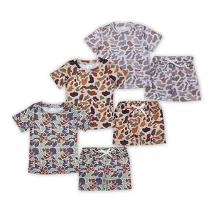 ชุดเสื้อยืดแขนสั้นลายพรางสำหรับเด็กผู้ชาย ฤดูร้อน 2026 ลดราคาพิเศษ ขายส่ง เสื้อผ้าเด็กผู้ชาย ผ้ายืด/โพลีเอสเตอร์ สไตล์ลำลอง สำหรับฤดูกาลล่าสัตว์ - Product Image 1