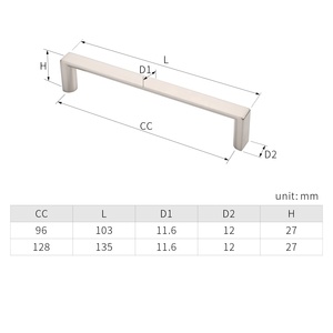 Hợp kim kẽm ngăn kéo xử lý titan vàng đồ nội thất phần cứng tủ xử lý 2042 - Product Image 4