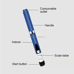 Bolígrafo Aplicador Metálico de Deslizamiento Suave con Bloqueo Automático, Vial de Vidrio de 3ml, 80UI, para Administración de Insulina, Reutilizable, Venta al por Mayor, Inyector Dosificador - Product Image 5