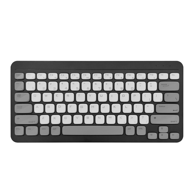 Beveled Keycaps 79Keys Mini 2.4G Wireless Slim Compact Office Keyboard Klavye USB Multi-Media Compatible New Membrane Keyboard