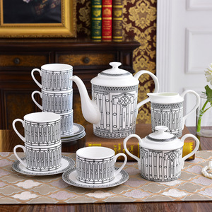 European Luxury Vintage Bone China Tableware Set Modern Customizable Coffee Cup Plate Set Home Hotel Restaurant Dinner Household - Product Image 2