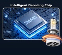 Ampoule LED PSX26 70W, lumière jaune ambre, phare antibrouillard haute puissance, DRL avec décodeur Canbus, sans erreur, 9-85V