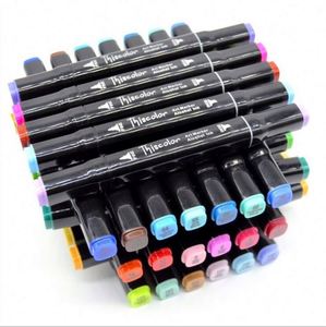 Marqueurs permanents professionnels Master Markers à double pointe (biseau et pinceau) à base d'alcool pour l'art et le graffiti sur papier - Product Image 1