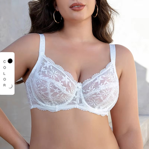 Sujetador push-up de encaje suave para mujer, con tirantes ajustables, transpirable, cómodo, sexy, ropa interior diaria. - Product Image 1