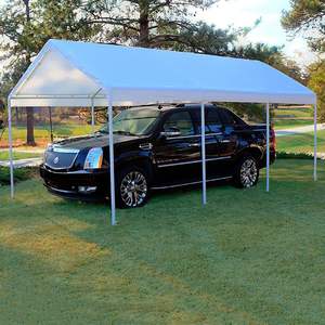 Nhà Máy 12x20 feet trắng ngoài trời carport với 8-chân 2-inch khung thép vườn xe đậu xe nhà để xe ô tô kho lưu trữ tán - Product Image 2