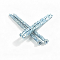 Vis à béton en zinc bleu, tête Torx, auto-perceuse, fixation de maçonnerie