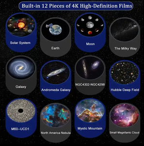 Projecteur Galaxie LED Lampe Ciel Étoilé 12 Films <span class=keywords><strong>Chambre</strong></span> d'Enfant <span class=keywords><strong>Adulte</strong></span> Plafond Cinéma Maison Salon Décoration Veilleuse - Product Image 3