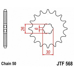 สเตอร์หน้าแบบกำหนดเอง 16 ฟัน 17 ฟัน 530 สำหรับยามาฮ่า XS500 TX650 <span class=keywords><strong>XS650</strong></span> - Product Image 2