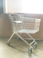 Chariot de courses pliable en zinc galvanisé pour supermarché, petit chariot pour fruits et épiceries DIKA TROLLEY, vente en gros 2026