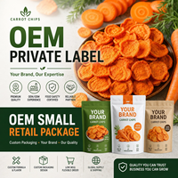 HALAL Kosher Certificaat Gedroogd Fruit & Groente Vacuüm Gefrituurde Wortelchips Zoete Snack Voedzame Oosterse Fruitgroente ODM OEM Retail