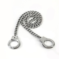 Menottes en métal 89g, accessoires sexuels SM, accessoires de bondage, menottes de doigt en chaîne métallique pour femmes, portables pour adultes