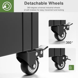 Schermo Decorativo <span class=keywords><strong>da</strong></span> Giardino Autoportante in Metallo Nero YW Hardware con Fioriere per Uso Esterno - Product Image 2