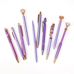 New Design <b>Pretty</b> Metal Customized Logo Writing Smoothly Black Ink Ballpoint <b>Pen</b> - Product Image 2