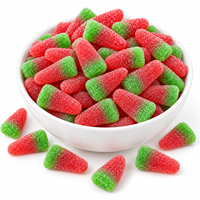 Bonbons Gélifiés Pastèque Personnalisés Marque Privée Halal Bonbons Gélifiés aux Fruits Acidulés Vente en Gros Fabricant Fabriqué en Chine Bonbons pour Enfants