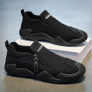 Nouvelles Chaussures en Tissu Style Été 2026 pour Hommes – Mocassins Décontractés Respirants et Antidérapants, Chaussures de Sport Monobloc pour Hommes - Product Image 3