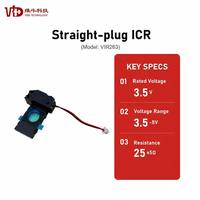 Module de capteur de particules PM2.5 compact VIR263 avec connecteur droit ICR pour la détection de poussière et la surveillance laser 3.5V 1M Cycles