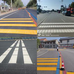 Marquage routier thermoplastique vibrant réfléchissant Peinture de marquage routier réfléchissante thermoplastique Apprêt de marquage thermofusible pour Roa - Product Image 2