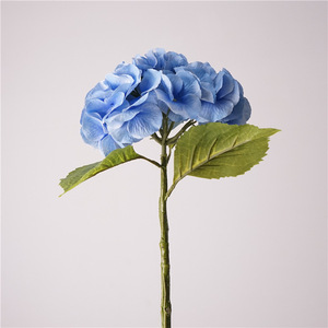 H-763 Thiết Kế Mới Bất Cảm Ứng Tú Cầu Hoa Nhân Tạo Lớn Hoa Tú Cầu Hoa Nhân Tạo Đám Cưới Cao Su Trắng Màu Xanh Lá Cây Hortensia - Product Image 5