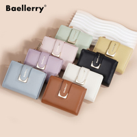 Dompet Kulit Baellerry Custom dengan Banyak Slot Kartu, Billeteras Para Mujer, Dompet Wanita, Tempat Kartu Kredit