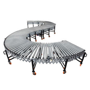Toptan fabrika manuel sarma çubuğu konveyör özel uzunluk çelik yerçekimi ücretsiz akış konveyör depo lojistik kamyonlar için - Product Image 2