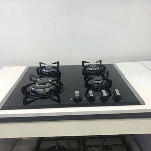 Cuisinière à gaz encastrable 4 brûleurs <span class=keywords><strong>de</strong></span> 60 cm avec allumage électronique, <span class=keywords><strong>protection</strong></span> anti-extinction <span class=keywords><strong>de</strong></span> flamme, <span class=keywords><strong>plaque</strong></span> en <span class=keywords><strong>verre</strong></span> trempé 220 V pour camping-car, hôtel et usage domestique - Product Image 6