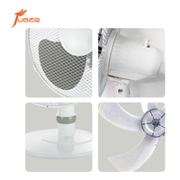 Ventilateur de table compact pour appartement, bureau, 3 vitesses, fonctionnement silencieux, oscillation à 90 degrés, flux d'air à grand angle, petit ventilateur de table