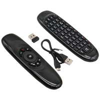 Souris volante Epro Factory russe C120 avec capteur gyroscopique, clavier QWERTY sans fil rechargeable 2,4 GHz pour Android TV Box en promotion