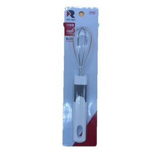 Batteur à œufs Rimei en acier inoxydable, outil manuel pour mélanger la crème, pour la pâtisserie et la cuisine - Product Image 4