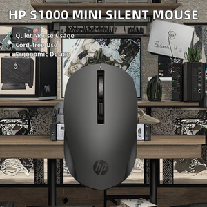 เมาส์ไร้สาย HP S1000 Plus น่ารัก ขนาดเล็ก 2GHz ไฟ LED Backlit เชื่อมต่อผ่าน USB เงียบ เหมาะสำหรับใช้งานในสำนักงาน-มือขวา ขายดี - Product Image 3