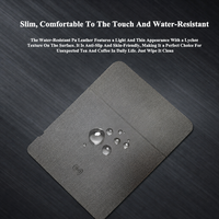Tapis de souris à chargement sans fil rapide 15W avec support de téléphone, pliable en trois parties, avec logo personnalisé, tapis de bureau convertible pour bureau mobile et voyage