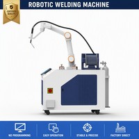 Robot de Soldadura por Arco, Cobot, Máquina de Soldadura sin Programación, Brazo Robótico de Soldadura Inteligente con Pantalla Táctil para Uso en Fábrica