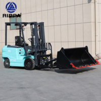 Chariot élévateur électrique chaud 2000kg hauteur de levage 3-6m avec manette de vitesse latérale CE ISO personnalisé 2.5 tonnes réglage automatique de la fourche 4x4 chariot élévateur