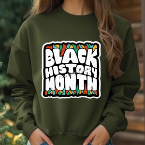 Nhà Máy Bán Buôn Tùy Chỉnh Sticker Logo In Ấn Lịch Sử Màu Đen Thiết Kế Dtf Truyền Nhiệt Thiết Kế Cho T Áo Sơ Mi Dtf In Ấn - Product Image 6