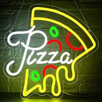 Enseigne néon LED en acrylique sur le thème de la restauration rapide, motifs Pizza, Taco, Hot Dog pour Bistro, Snack-bar, Présentoir de Vitrine pour Entreprise de Plats à Emporter