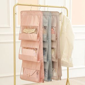 Sacs de rangement suspendus pour organisation, à fixer derrière la porte, support mural de rangement domestique anti-poussière pour armoire - Product Image 6
