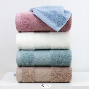 towel 100% cotton Luxury Eco Friendly Light Pink Bath Towel Supplier Satin towel