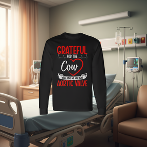 Camiseta de manga larga para supervivientes de cirugía de válvula aórtica, regalo de concienciación sobre la salud del corazón - Product Image 3